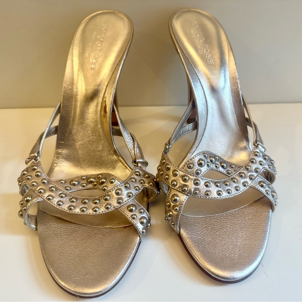 Sergio Rossi Silver Women's Sandals
